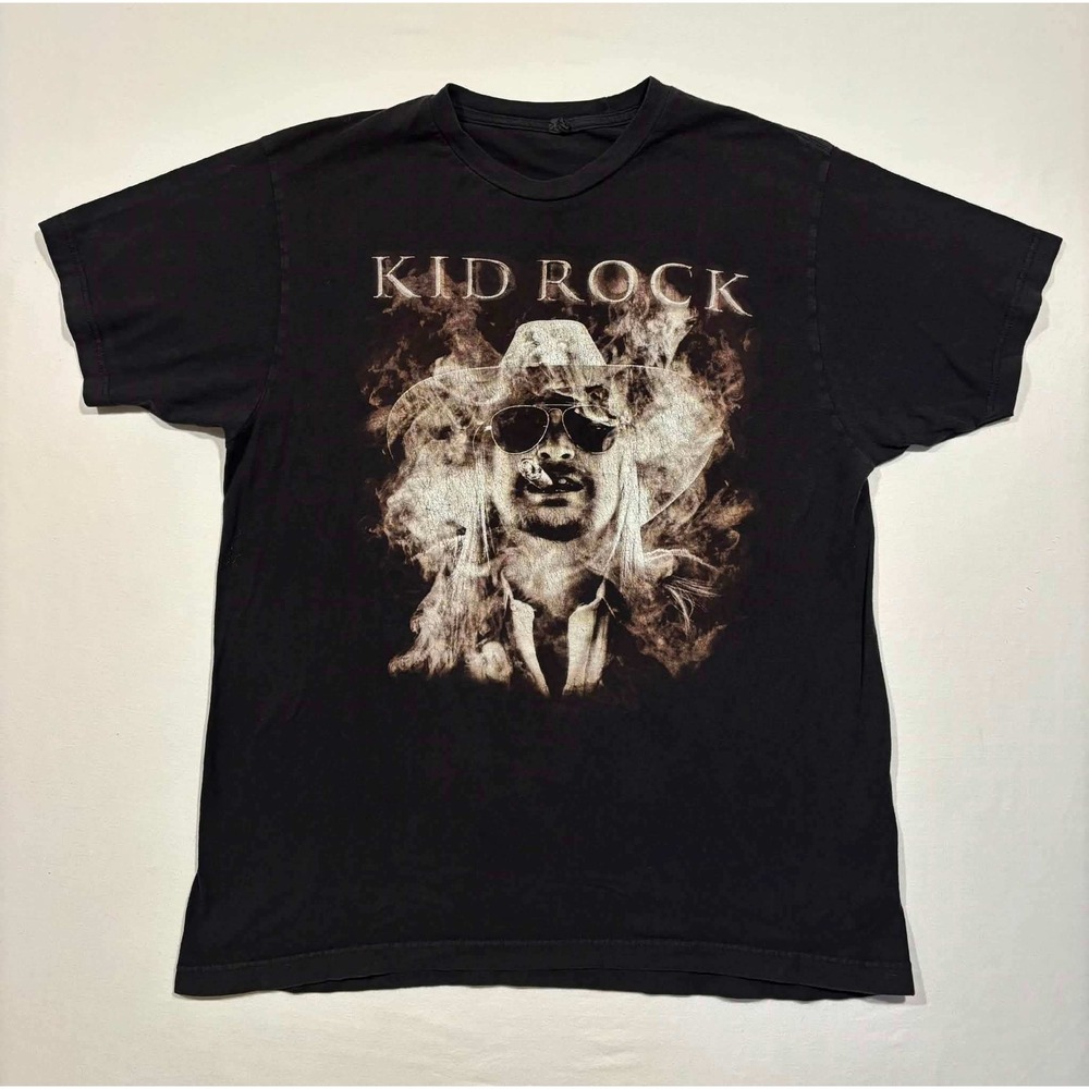 Kid Rock Graphic T-Shirt Black Large MF Quite Like Me Smoke Print